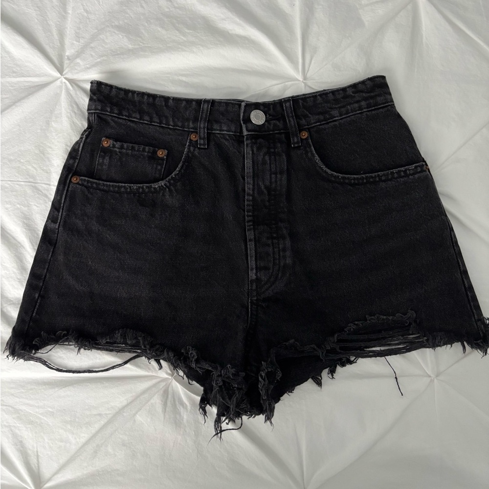 Zara Black Denim Shorts